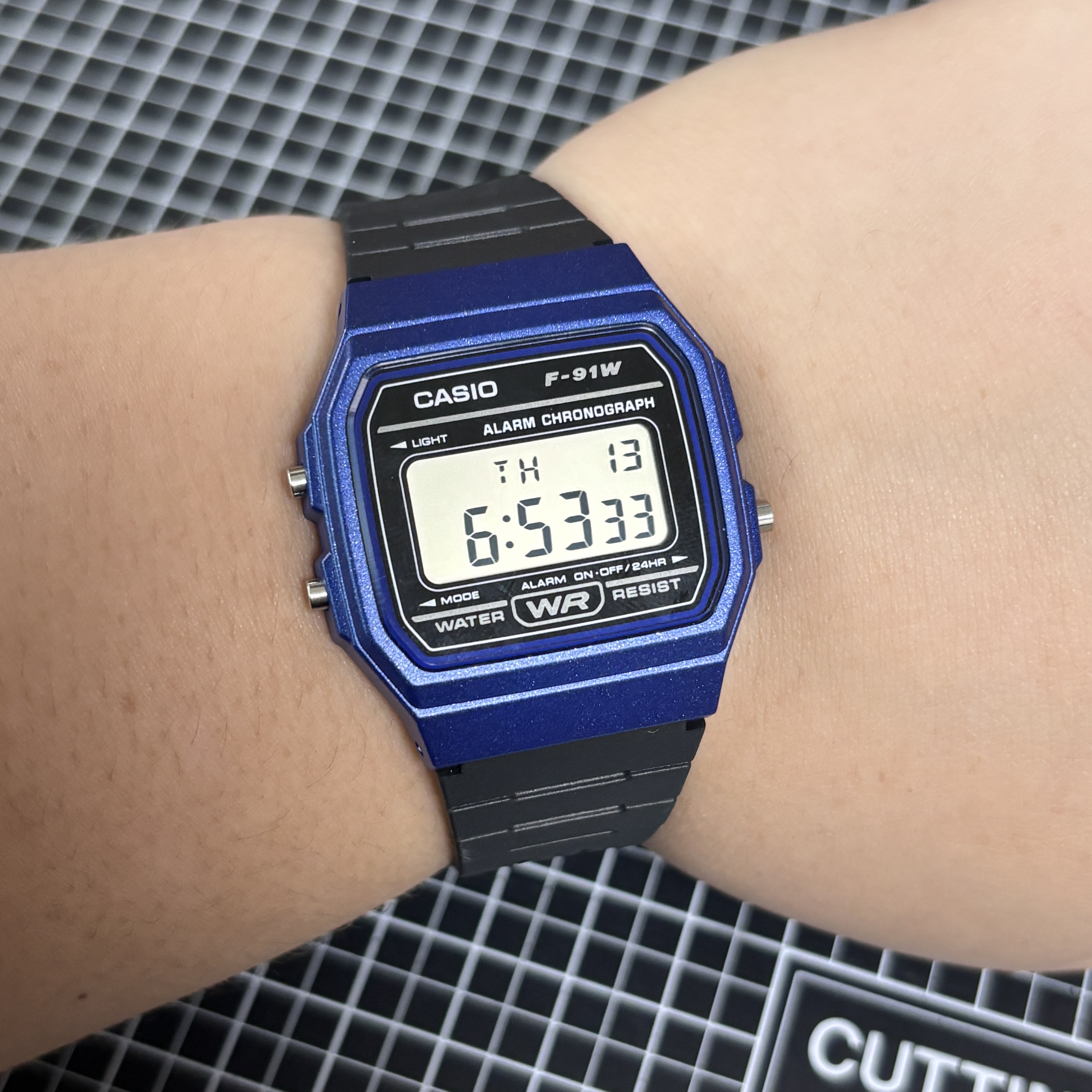 Casio F-91WM-2A 착용 스타일 - 1