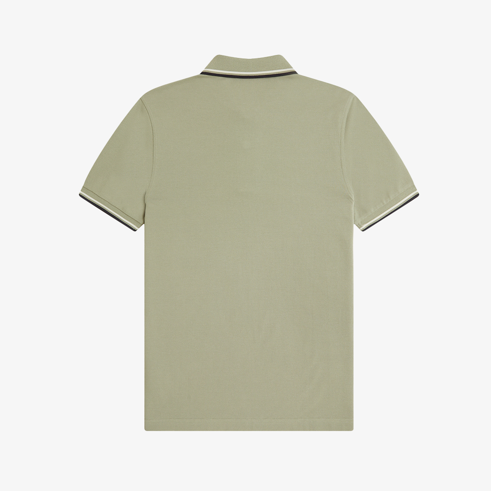 프레드페리 M3600 트윈 팁 프레드페리 셔츠 시그래스/에크루/다크에어포스(Fred Perry M3600 Twin Tipped Fred Perry Shirt Seagrass/Ecru/Dark Airforce) - 5