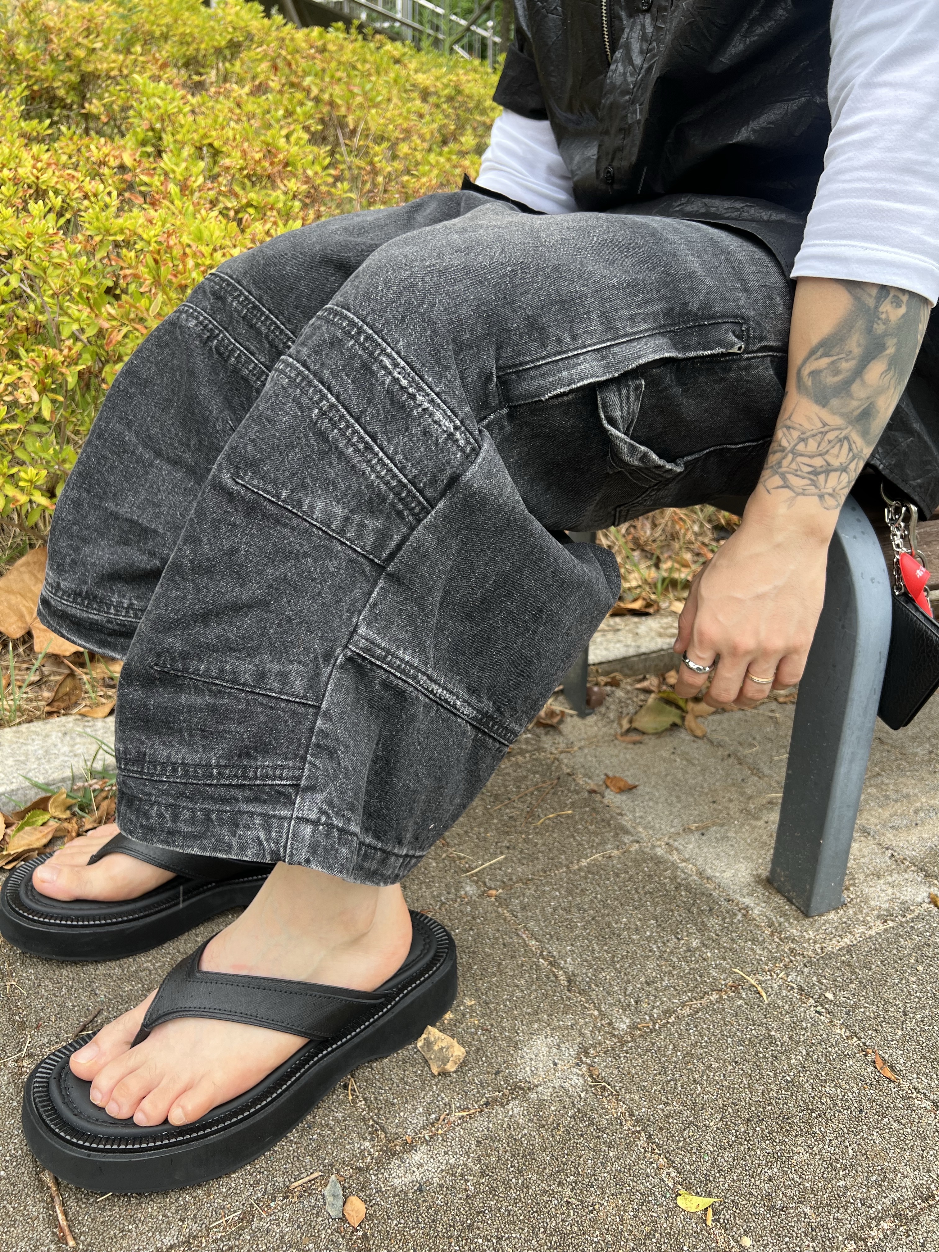 ROARINGRAD Carpenter Bermuda Denim Pants Black, DECATHLON Adult Sports Sunglasses Category 3 ST100 Smoked Black 착용 스타일 - 3