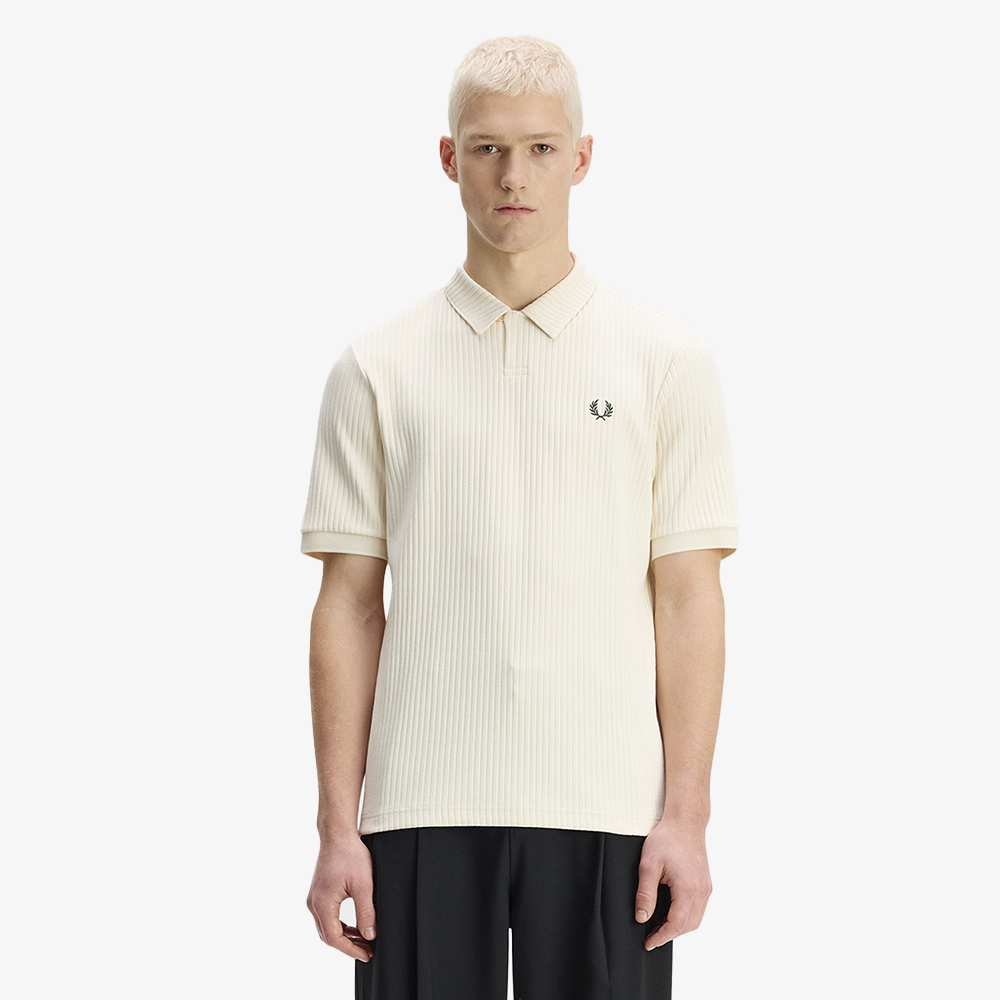 프레드페리 드롭 니들 져지 폴로 셔츠 에크루(Fred Perry Drop Needle Jersey Polo Shirt Ecru) - 2