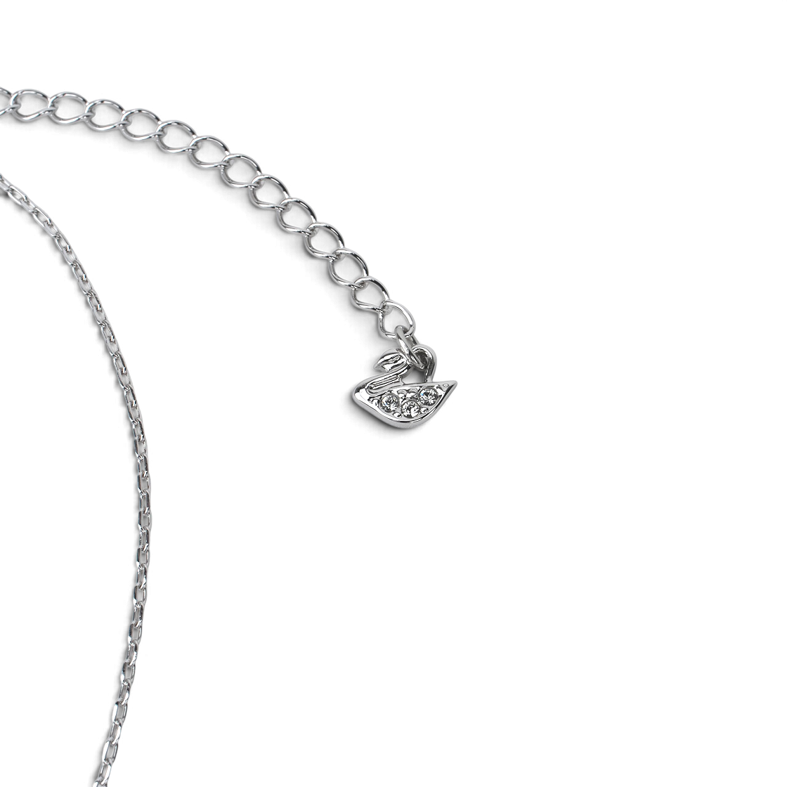 (W) 스와로브스키 스파클링 댄스 네클리스 화이트 로듐 플래팅((W) Swarovski Sparkling Dance Necklace White Rhodium Plated) - 3