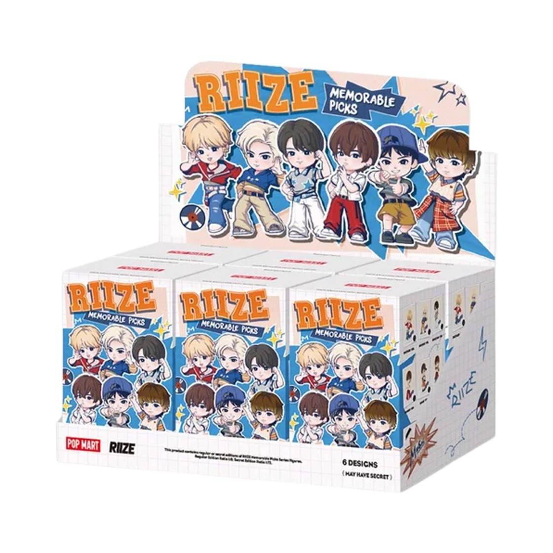 - Pop Mart x RIIZE Memorable Picks Series Figures Sealed Case (6 Blind Boxes)