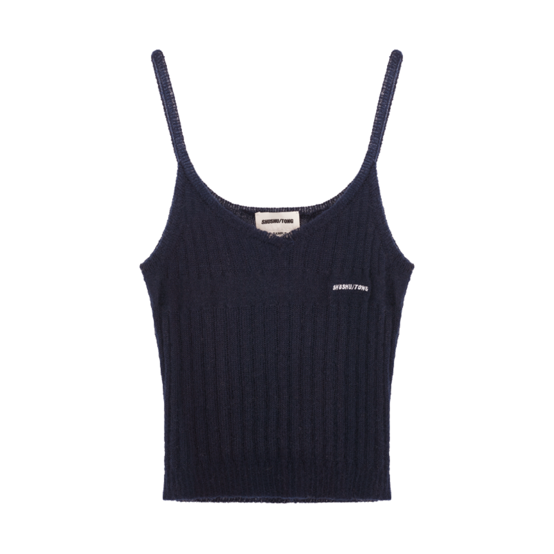 KW6DKNVSH01NY Shushu/Tong Women Knit Cami Top Navy Blue - 26FW