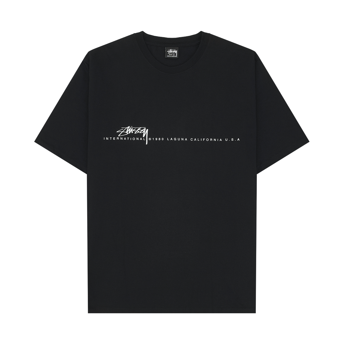 1905080 Stussy Smooth 80 T-Shirt Black
