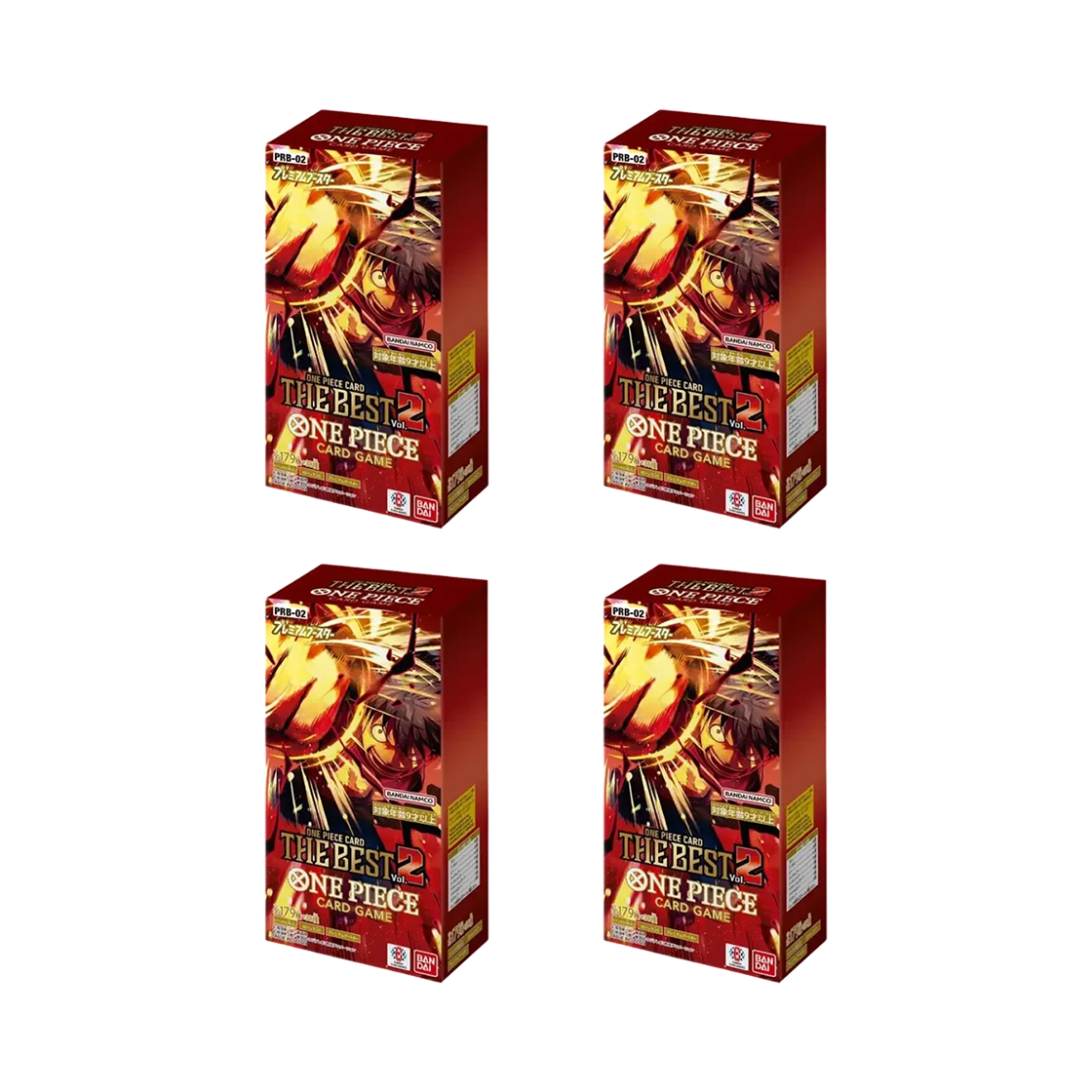 원피스 TCG PRB-02 프리미엄 부스터 팩 원피스 카드 더 베스트 Vol.2 4 박스 (40팩/일어판)(One Piece TCG PRB-02 Premium Booster Pack One Piece Card The Best Vol.2 4 Boxes (Pack of 40/Japanese Ver.)) - 1