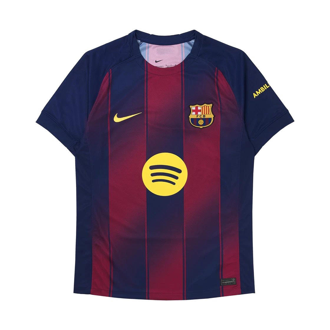 Nike Nike FC Barcelona 2025/26 Stadium Home Dri-Fit Football Replica Jersey Deep Royal Blue Noble Red (Non Marking Ver.) · S