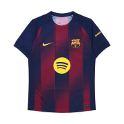 Nike FC Barcelona 2025/26 Stadium Home Dri-Fit Football Replica Jersey Deep Royal Blue Noble Red (Non Marking Ver.)