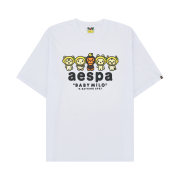 BAPE x Aespa Baby Milo Lemonade Relaxed Fit T-Shirt White