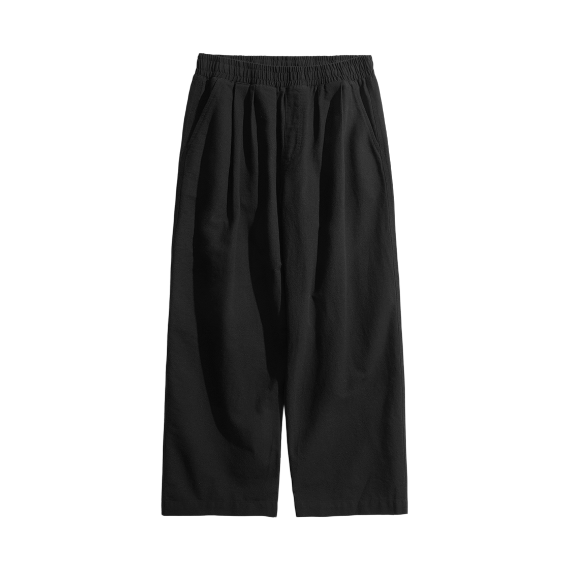 BJLP4539_Black_291 PERSTEP Coolmix Like Linen Long Pants Black BJLP4539