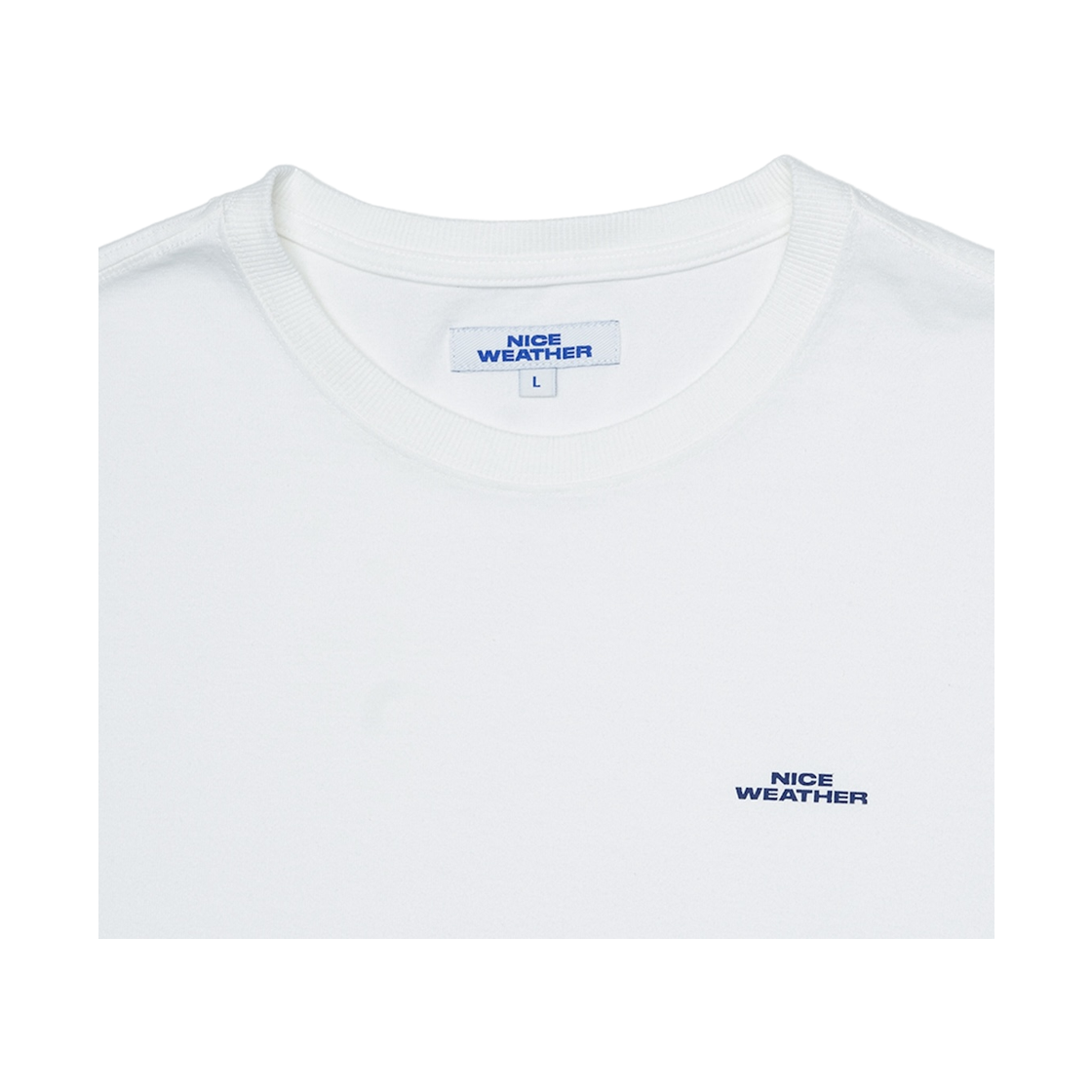 나이스웨더 어패럴 OG 로고 티셔츠 화이트(Nice Weather Apparel OG Logo T-Shirt White) - 3