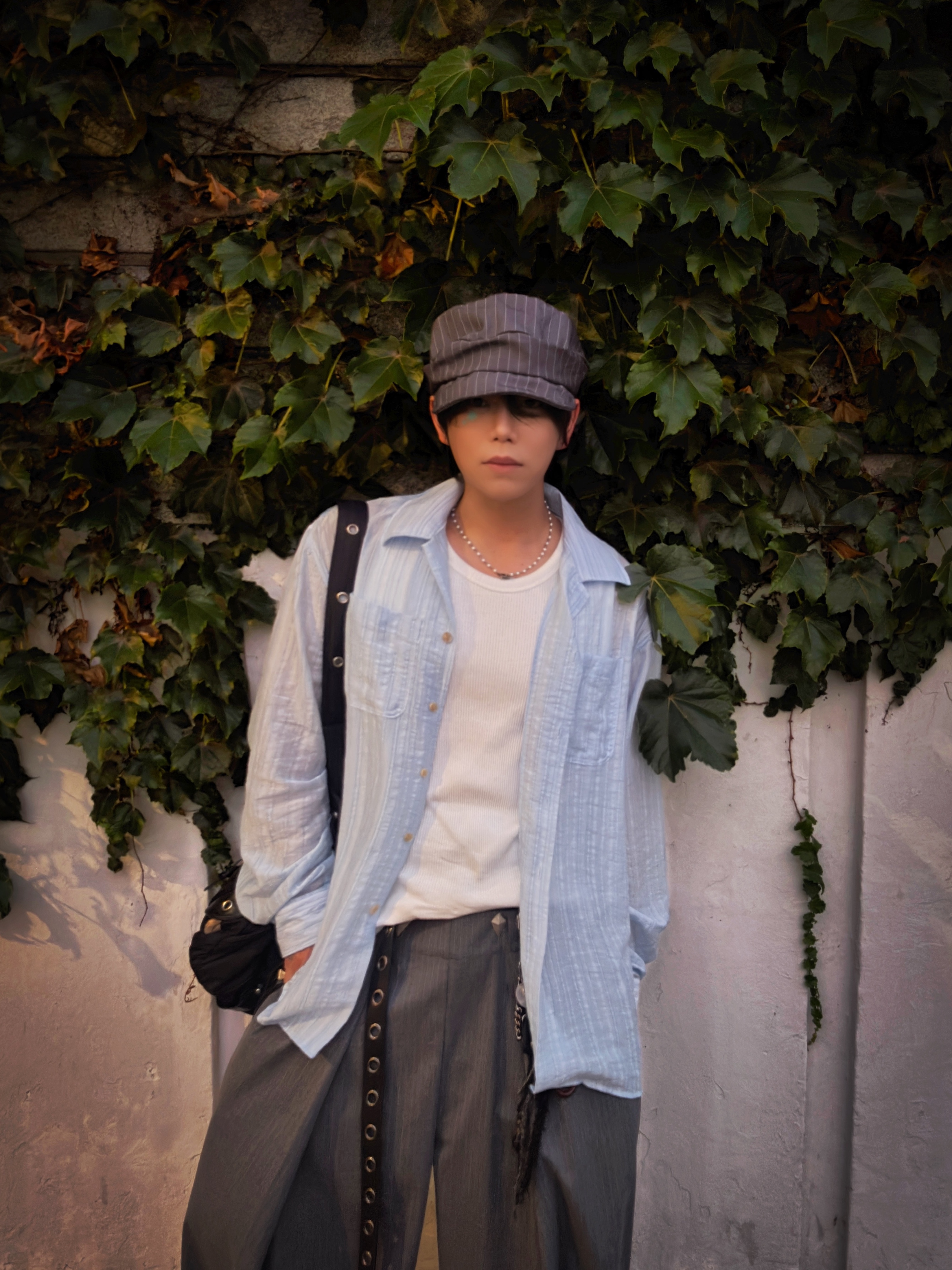 Force Sensitive Fst Leather Long Belt 착용 스타일 - 3