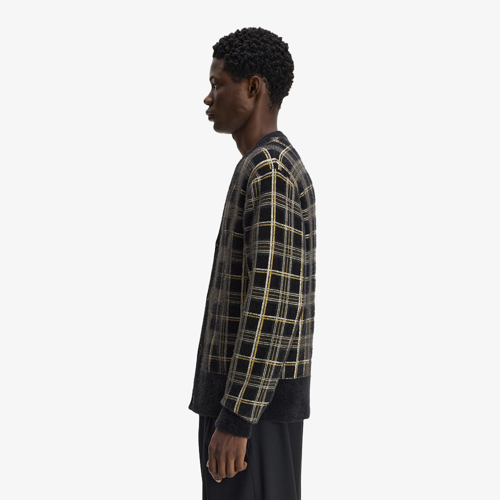 프레드페리 타탄 가디건 블랙(Fred Perry Tartan Cardigan Black) - 3