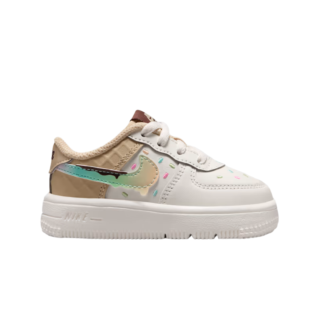 IV6207-133 (TD) Nike Force 1 Low Sail Sesame