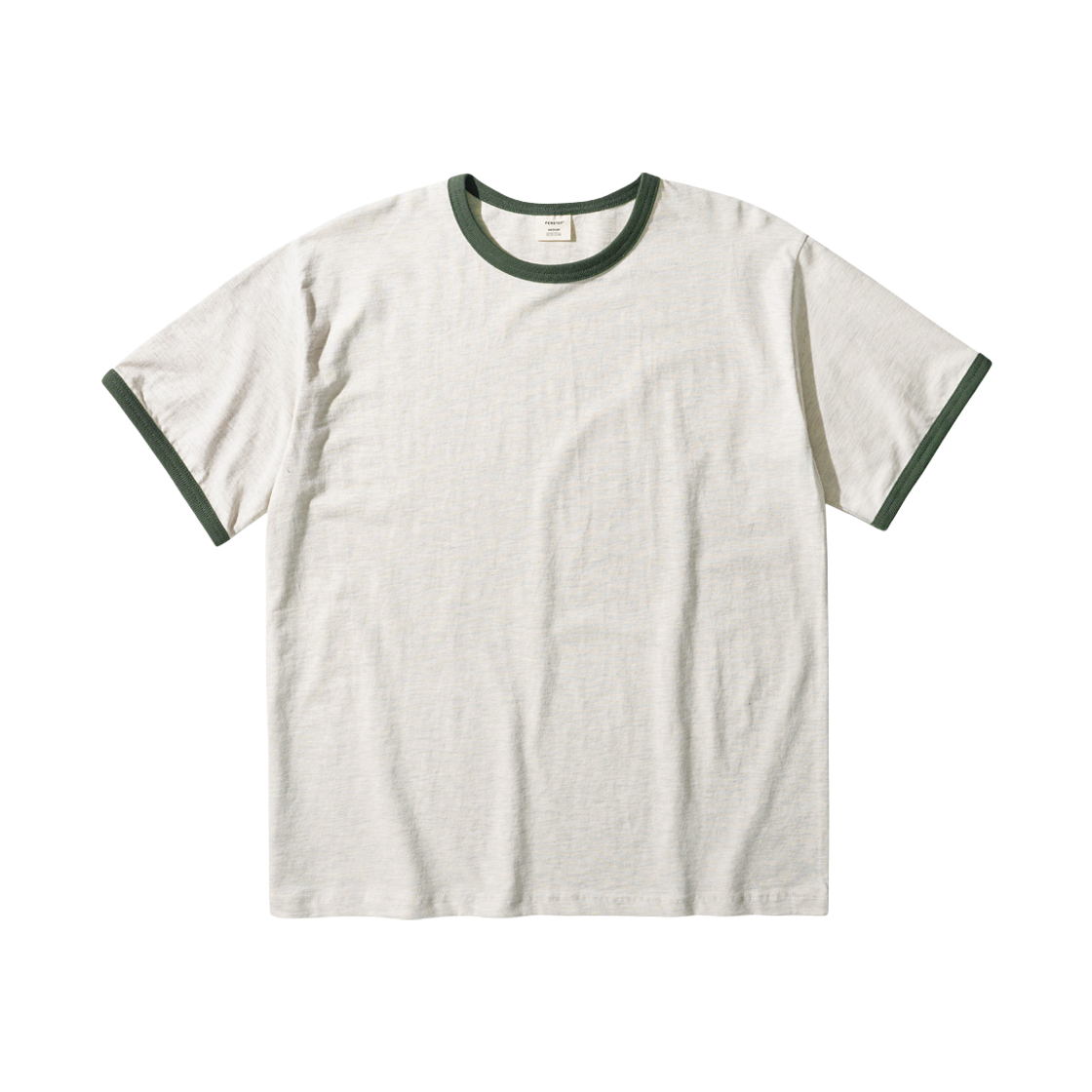 퍼스텝 트레이스 링거 반팔티셔츠 오트밀 JUST4766(PERSTEP Trace Ringer Short Sleeve Oatmeal JUST4766)