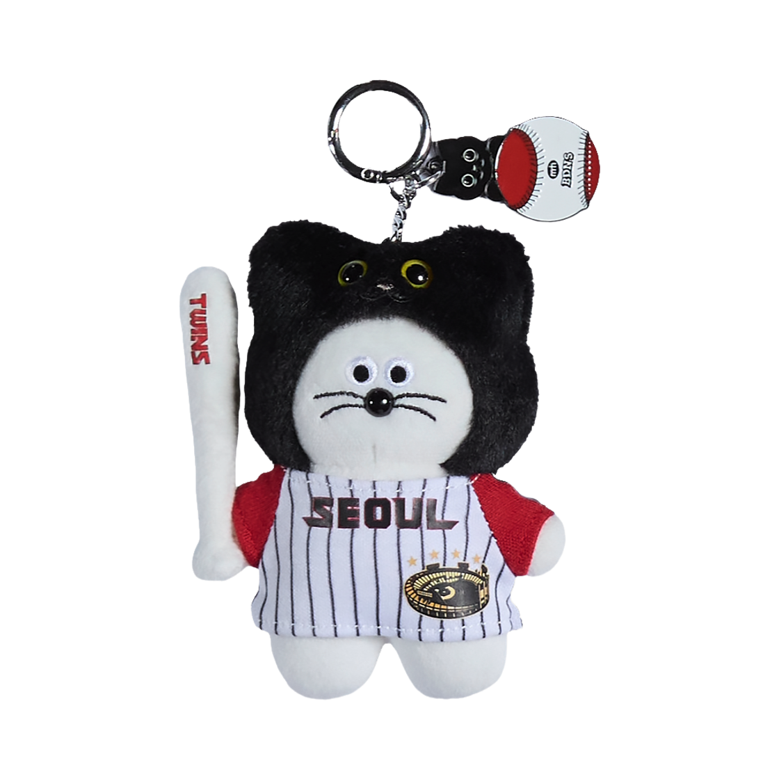 MNH x 빠더너스 x 엘지트윈스 네로 크림이 미니 키링 서울 져지(MNH x BDNS x LG TWINS Nero Creami Mini Keyring Seoul Jersey)