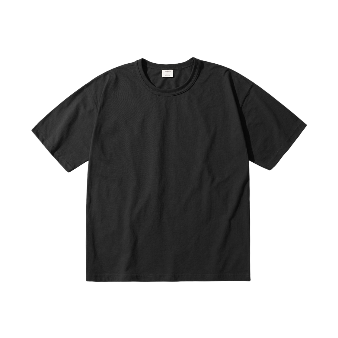 ISST4759_black_29 PERSTEP Sewing Tough Neck Short Sleeve Black ISST4759