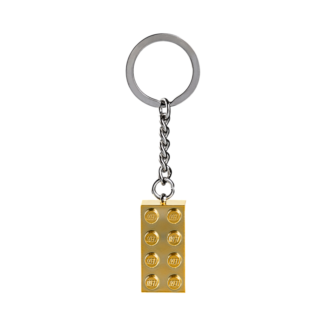 850808 Lego Gold 2x4 Stud Key Chain