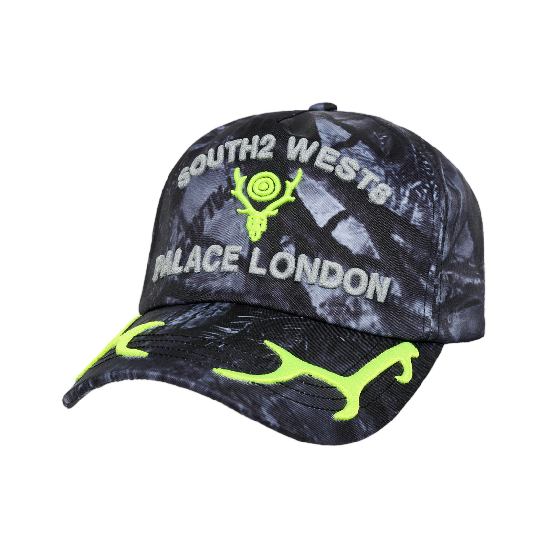 - Palace x South2 West8 Trucker Black Camo - 26FW