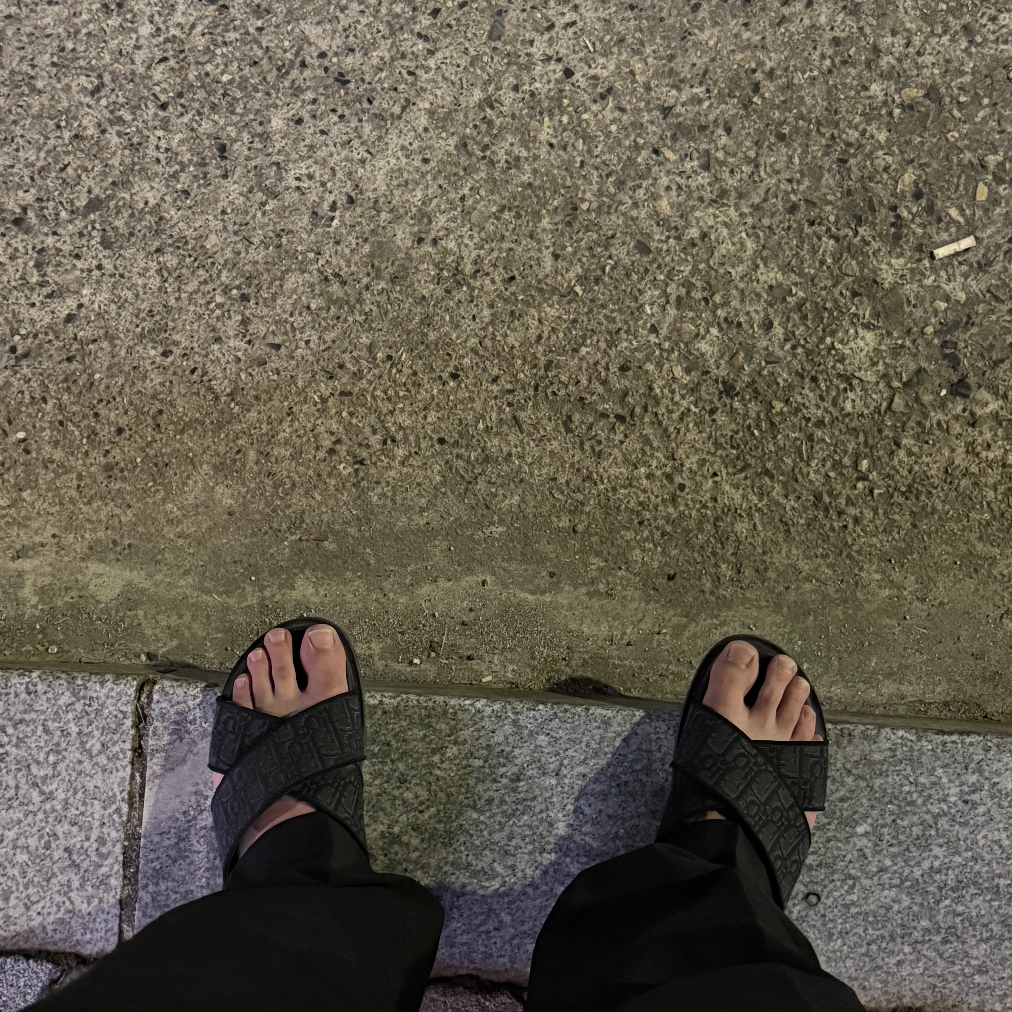 Dior Alias Sandal Black Dior Oblique Jacquard 착용 스타일