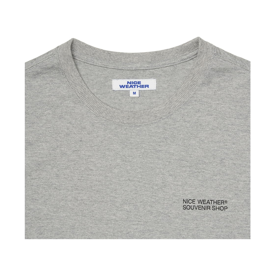 나이스웨더 어패럴 위 아 굿 캠페인 티셔츠 멜란지 그레이(Nice Weather Apparel We are good Campaign T-Shirt Melange Gray) - 3