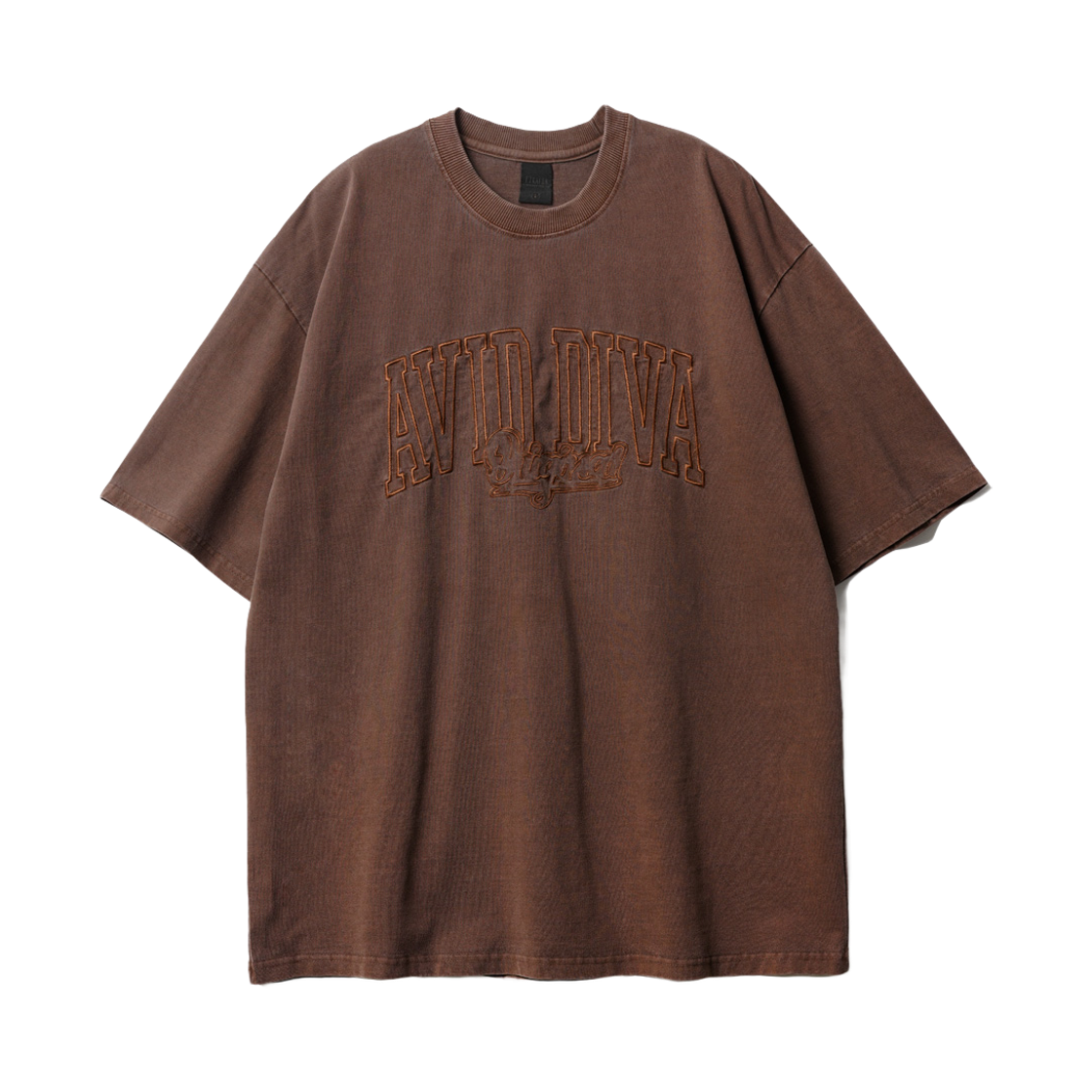 SHST6791_Brown_29 EZKATON Avid Pigment Short Sleeve Brown SHST6791