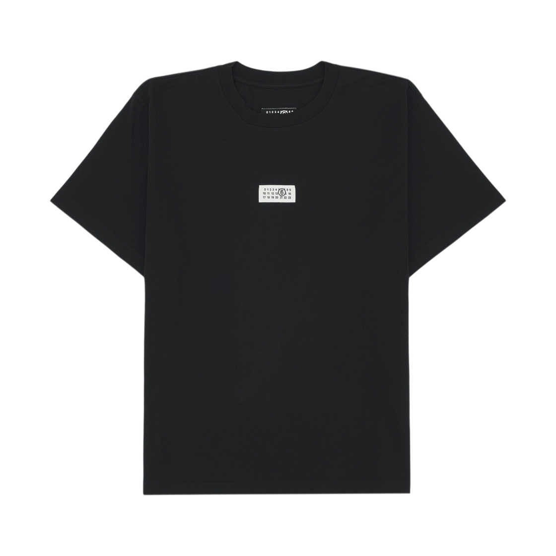 MM6 메종 마르지엘라 누메릭 코튼 티셔츠 블랙(MM6 Maison Margiela Numeric Cotton T-Shirt Black)