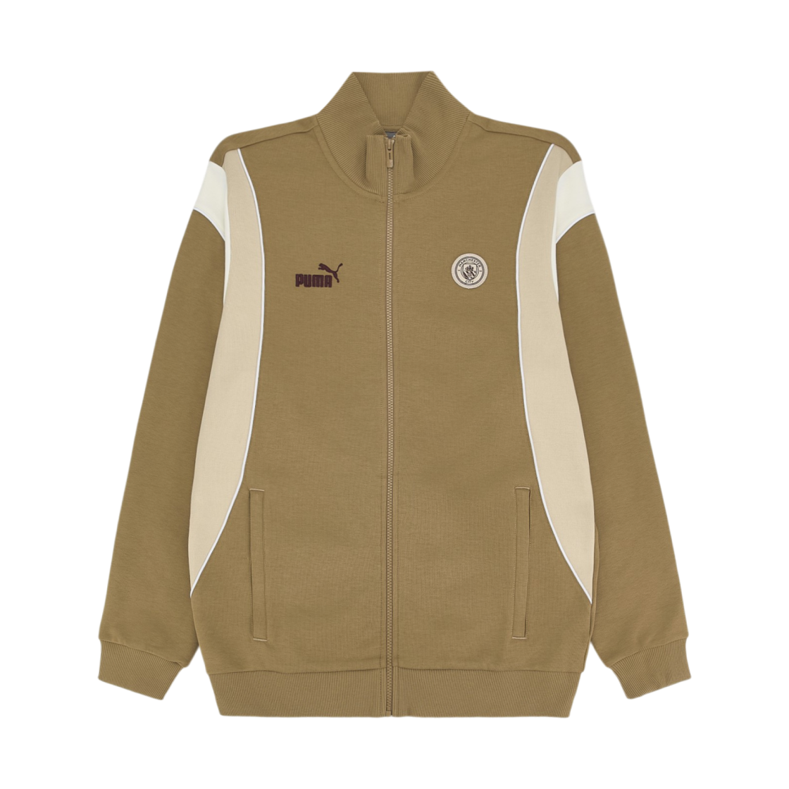 774391-04 Puma Manchester City FC FTBL Archive Track Jacket Beige