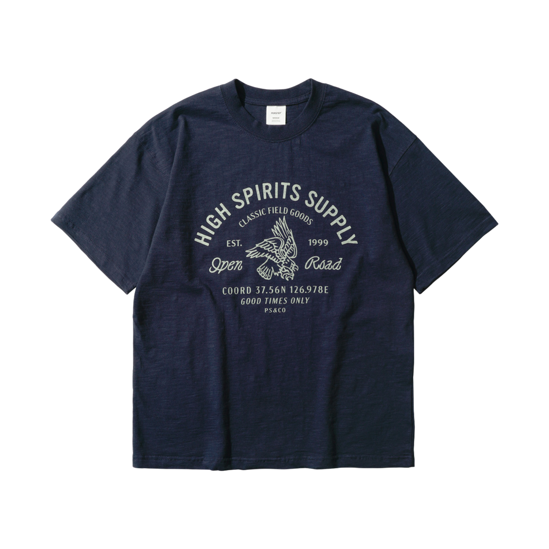 SJST4770_navy_29 PERSTEP Road Supply Short Sleeve Navy SJST4770