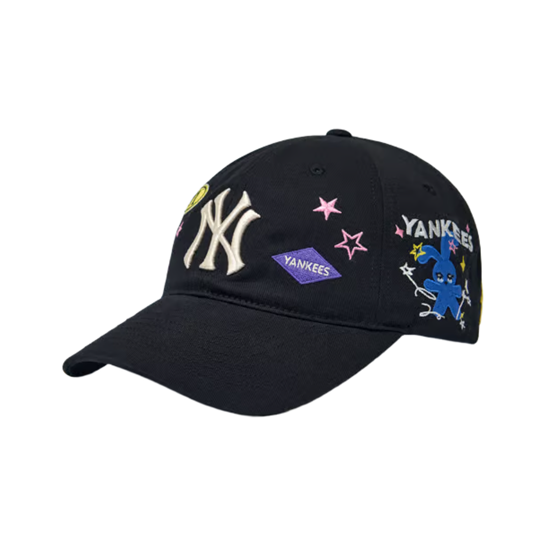 3ACPB176N-50BKS MLB Star Bunny Unstructured Ball Cap New York Yankees Black