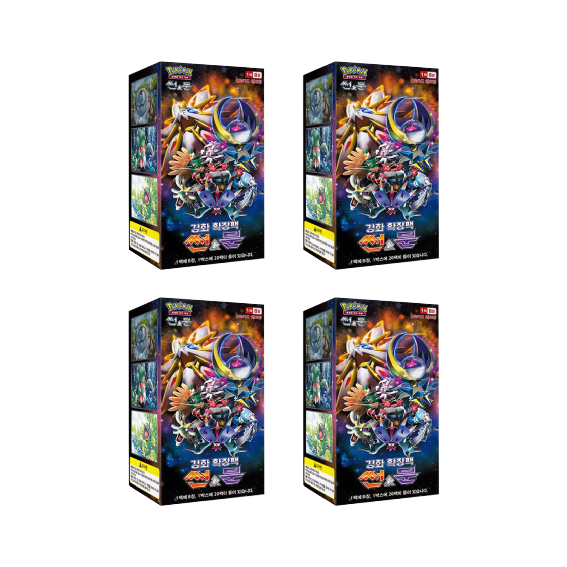 포켓몬 TCG 강화 확장팩 썬&문 4 박스 (80팩/한글판)(Pokemon TCG Enhanced Expansion Pack Sun & Moon 4 Box (Pack of 80/Korean Ver.)) - 1