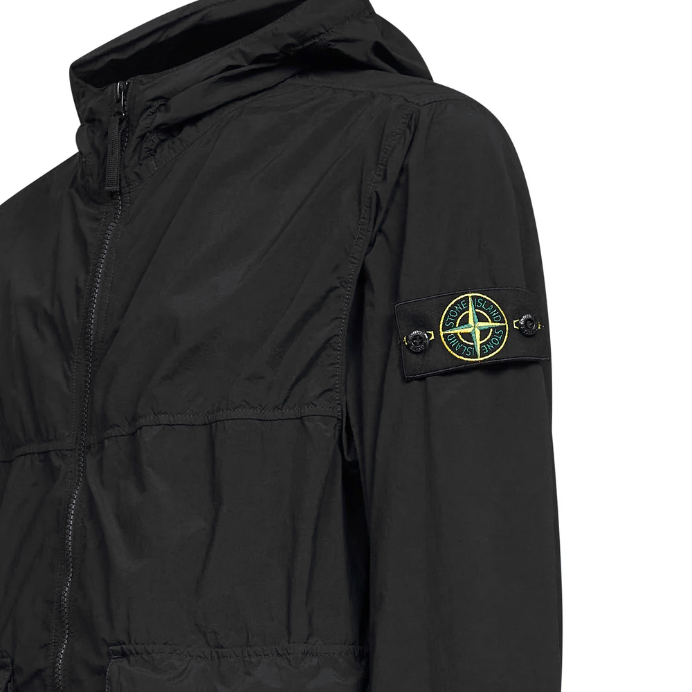 [20% 쿠폰] 스톤 아일랜드 패치 나일론 스메리글리아토-TC 자켓 블랙 - 26SS([20% 쿠폰] Stone Island Patch Nylon Smerigliato -TC Jacket Black - 26SS) - 4
