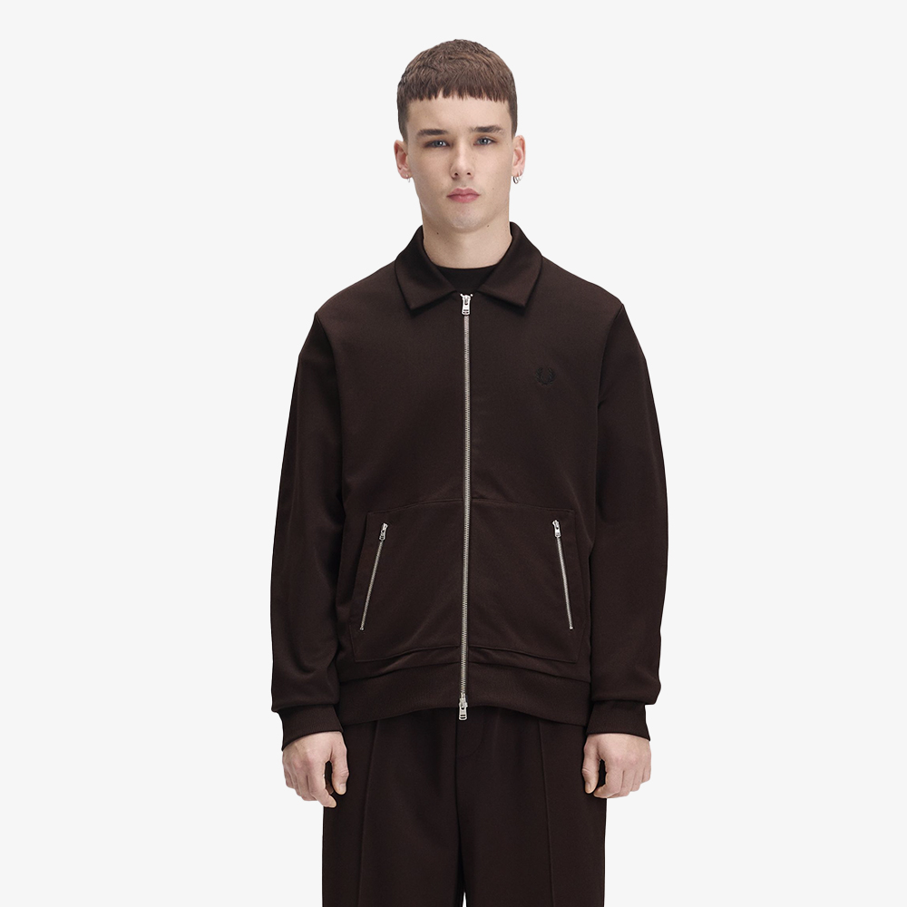프레드페리 테니스 네트 테잎 트랙 재킷 리치브라운(Fred Perry Tennis Net Tape Track Jacket Rich Brown) - 2