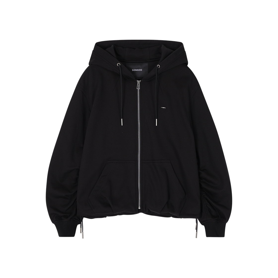 WI5TS712BK (W) SONGZIO COLLECTION Benediction Embroidered Hood Zip Up Black