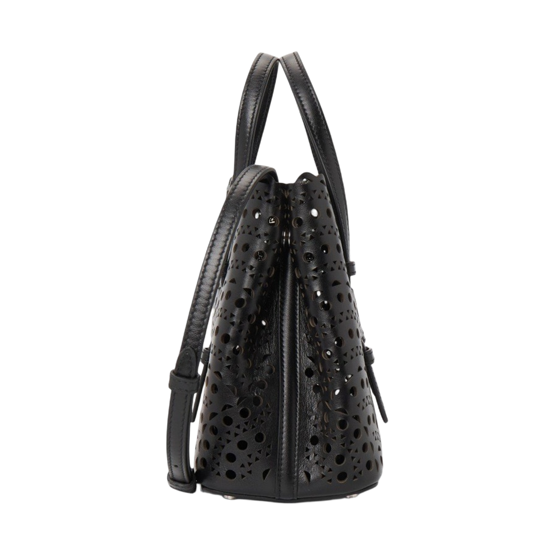 [25% 쿠폰] 알라이아 비엔 웨이브 카프스킨 미나 20 백 블랙([25% 쿠폰] Alaia Mina 20 Bag in Vienne Wave Calfskin Black) - 4