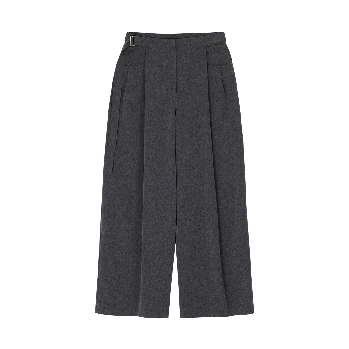(W) 송지오 레벨볼륨 와이드 팬츠 그레이((W) SONGZIO Level Volume Wide Pants Grey)
