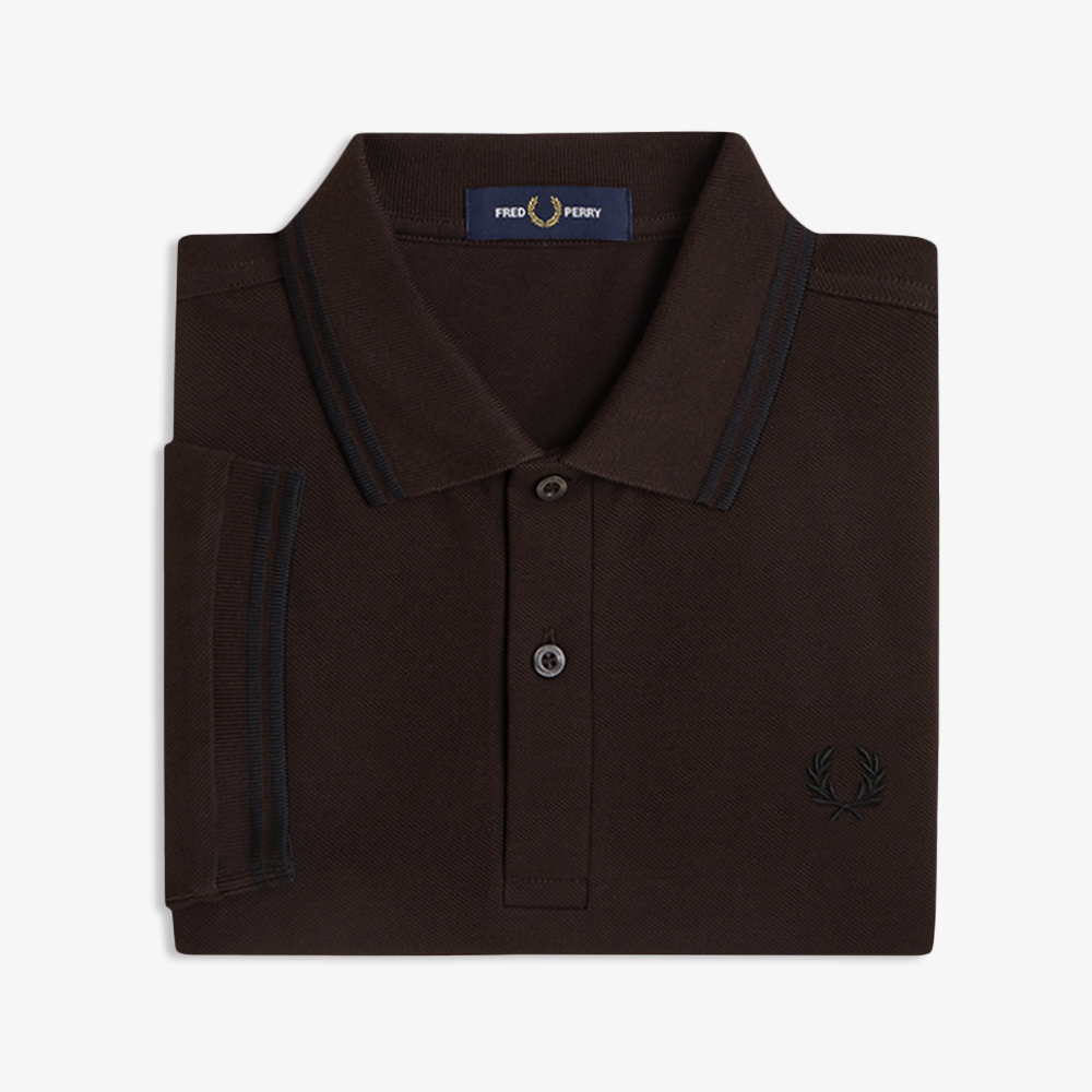 프레드페리 M3600 트윈 팁 프레드페리 셔츠 리치 브라운/블랙(Fred Perry M3600 Twin Tipped Fred Perry Shirt Rich Brown/Black) - 6