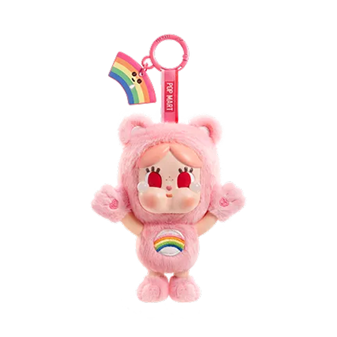 - Pop Mart Crybaby x Care Bears Series Vinyl Plush Pendant Cheer Bear (Opened Case)