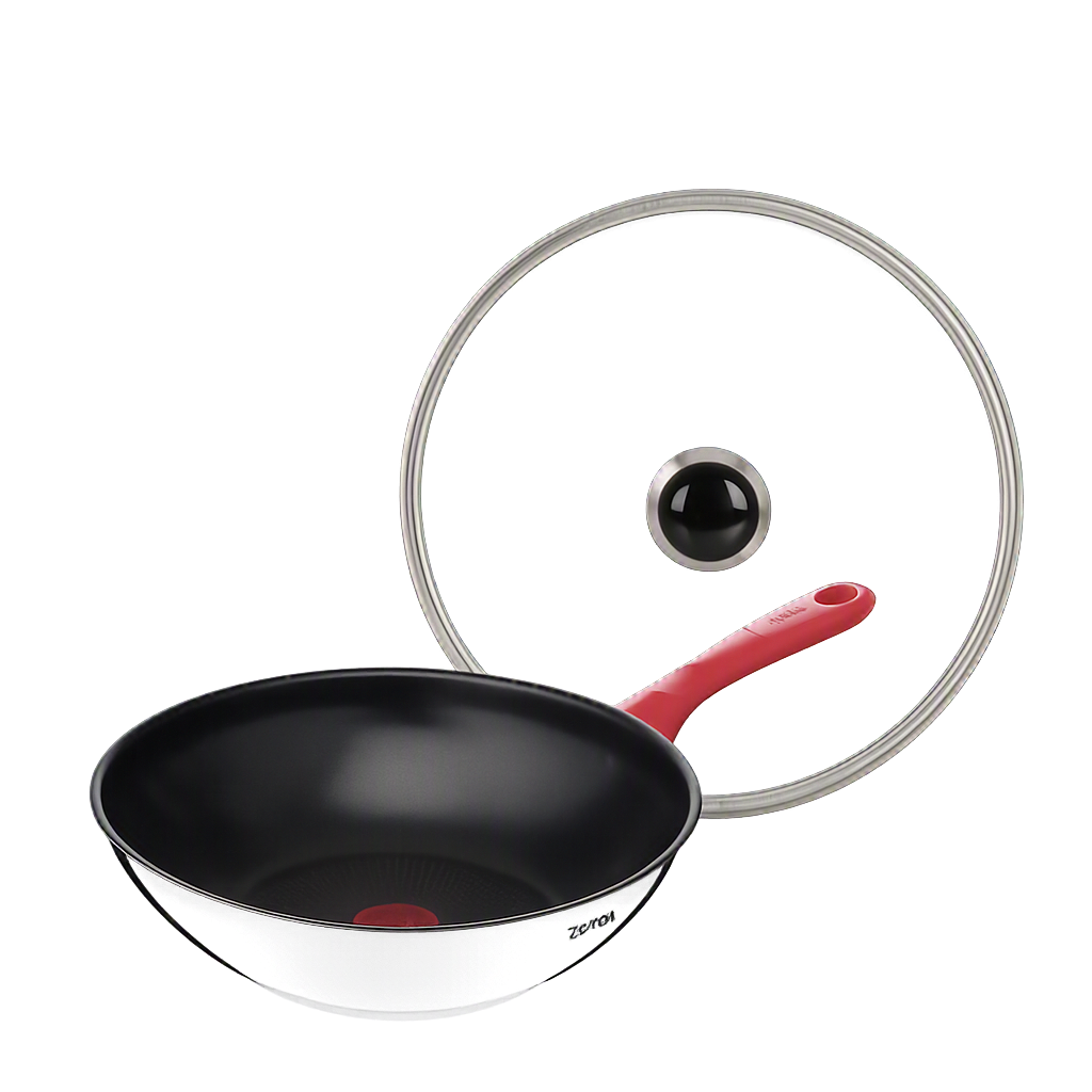 테팔 에디션 레드 인덕션 궁중팬 28cm+유리뚜껑(Tefal Edition Red Induction Deep Wok Pan 28cm + Glass Lid)