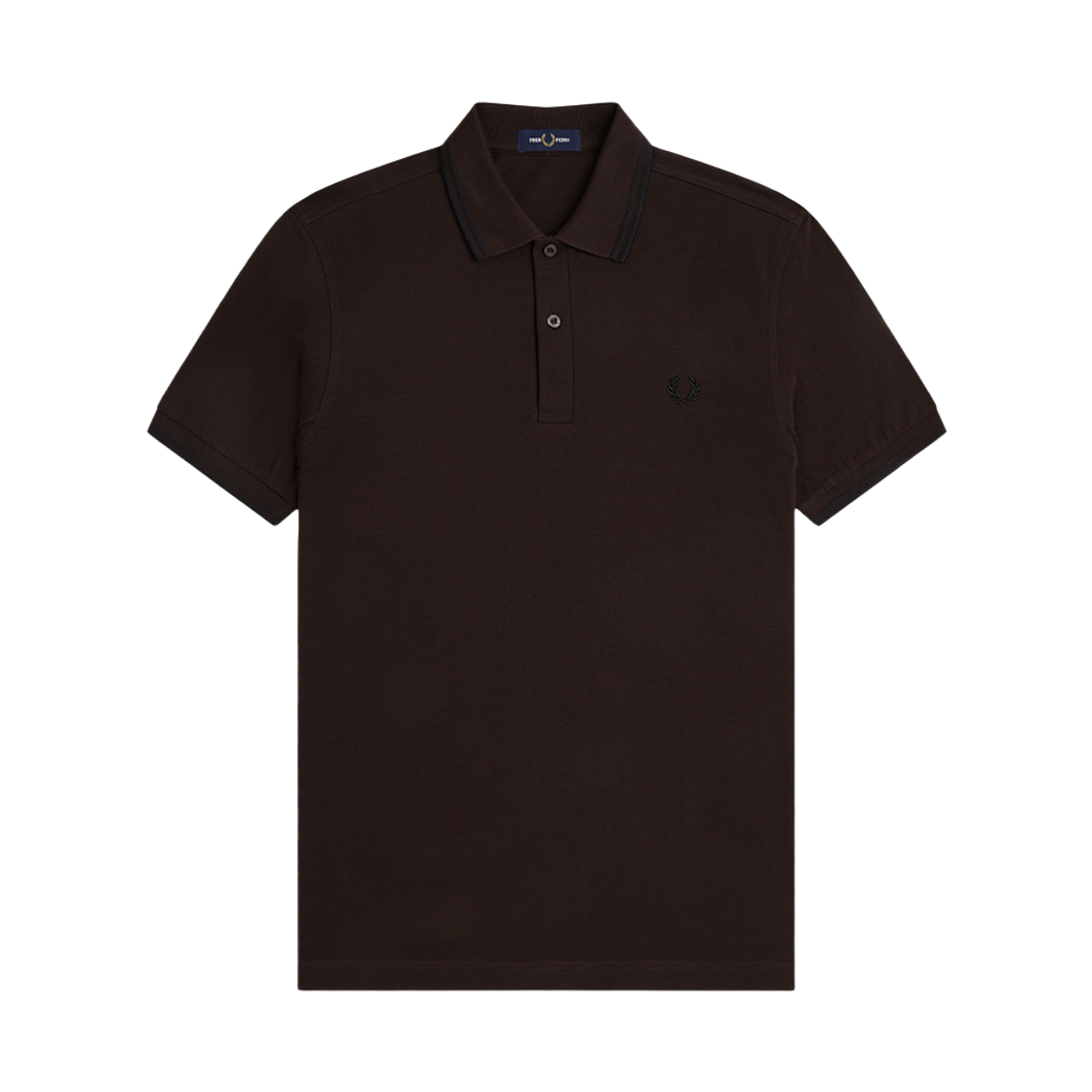 프레드페리 M3600 트윈 팁 프레드페리 셔츠 리치 브라운/블랙(Fred Perry M3600 Twin Tipped Fred Perry Shirt Rich Brown/Black)