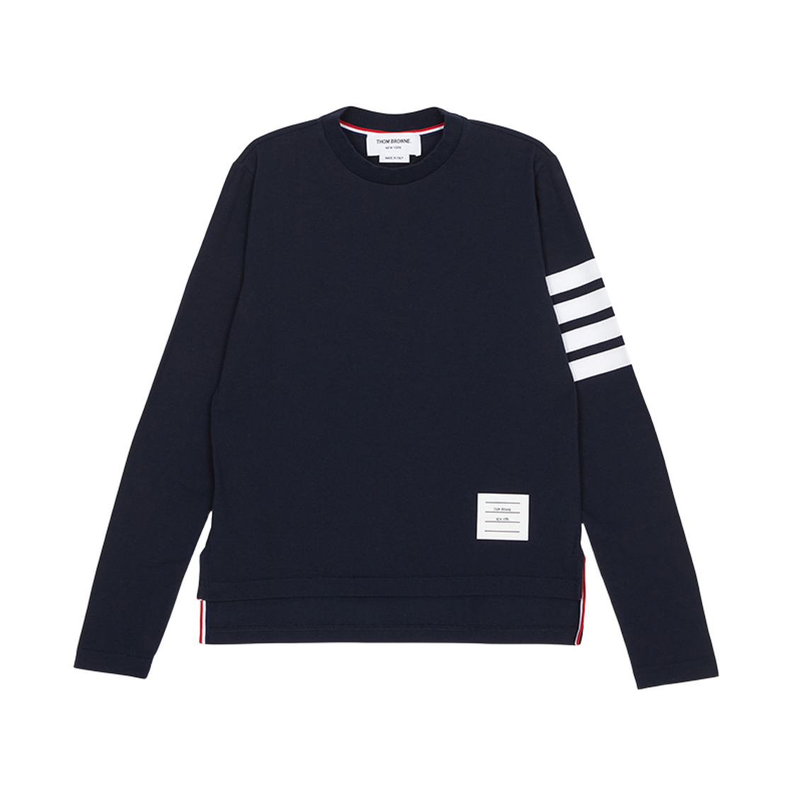[25% 쿠폰] (W) 톰브라운 저지 사선 롱슬리브 티셔츠 네이비([25% 쿠폰] (W) Thom Browne Jersey 4-Bar Long Sleeve T-Shirt Navy) - 5