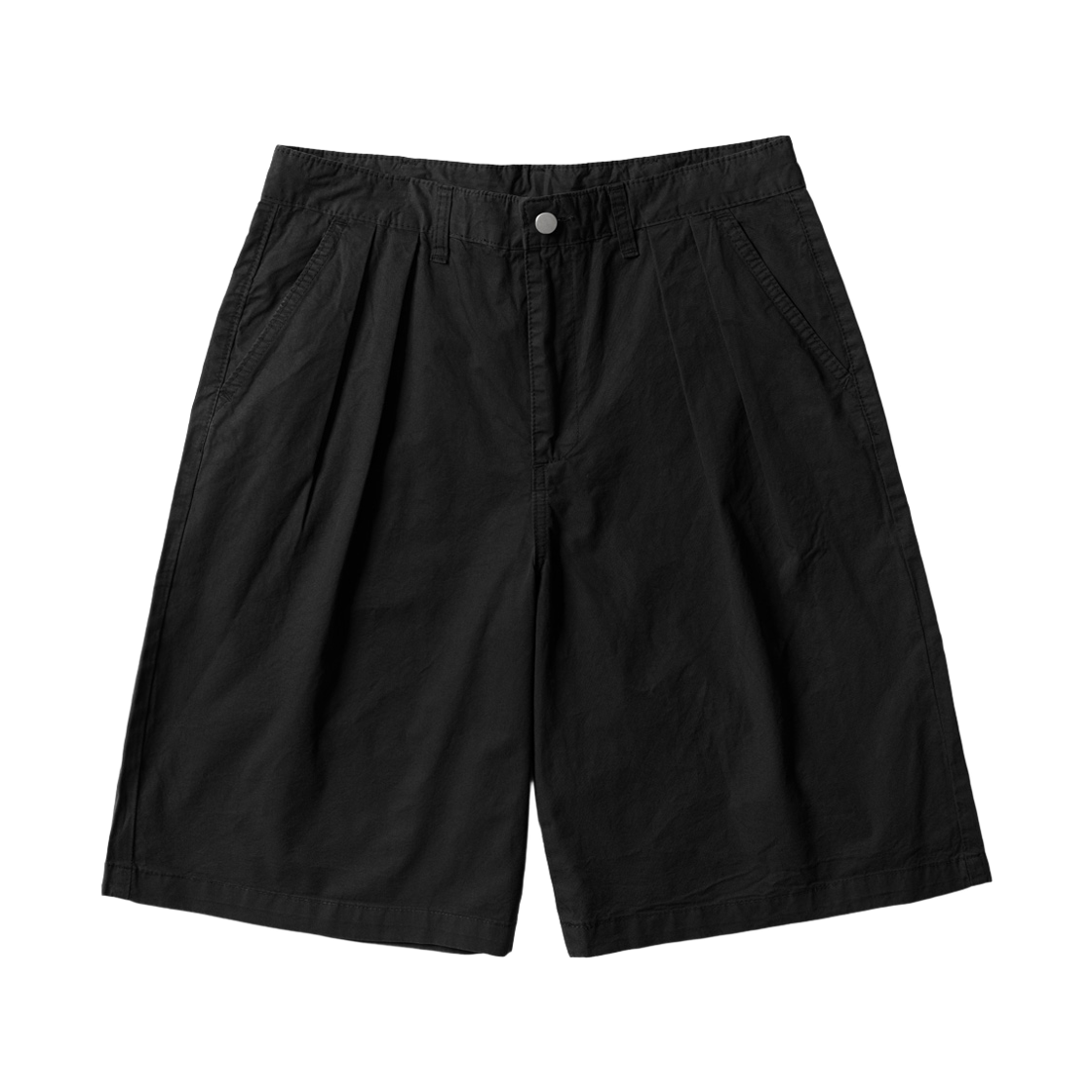 JUSP6944_black_29 EZKATON Lido Two Tuck Bermuda Pants Black JUSP6944
