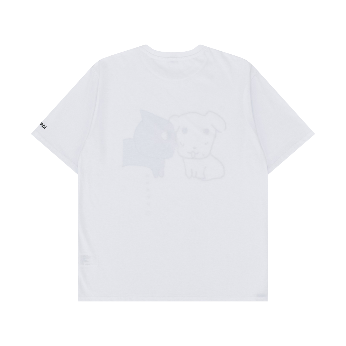 스파오 x 가나디 숏슬리브 티셔츠 그레이 오프 화이트(Spao x Ganadi Short Sleeve T-Shirt Gray Off White) - 2