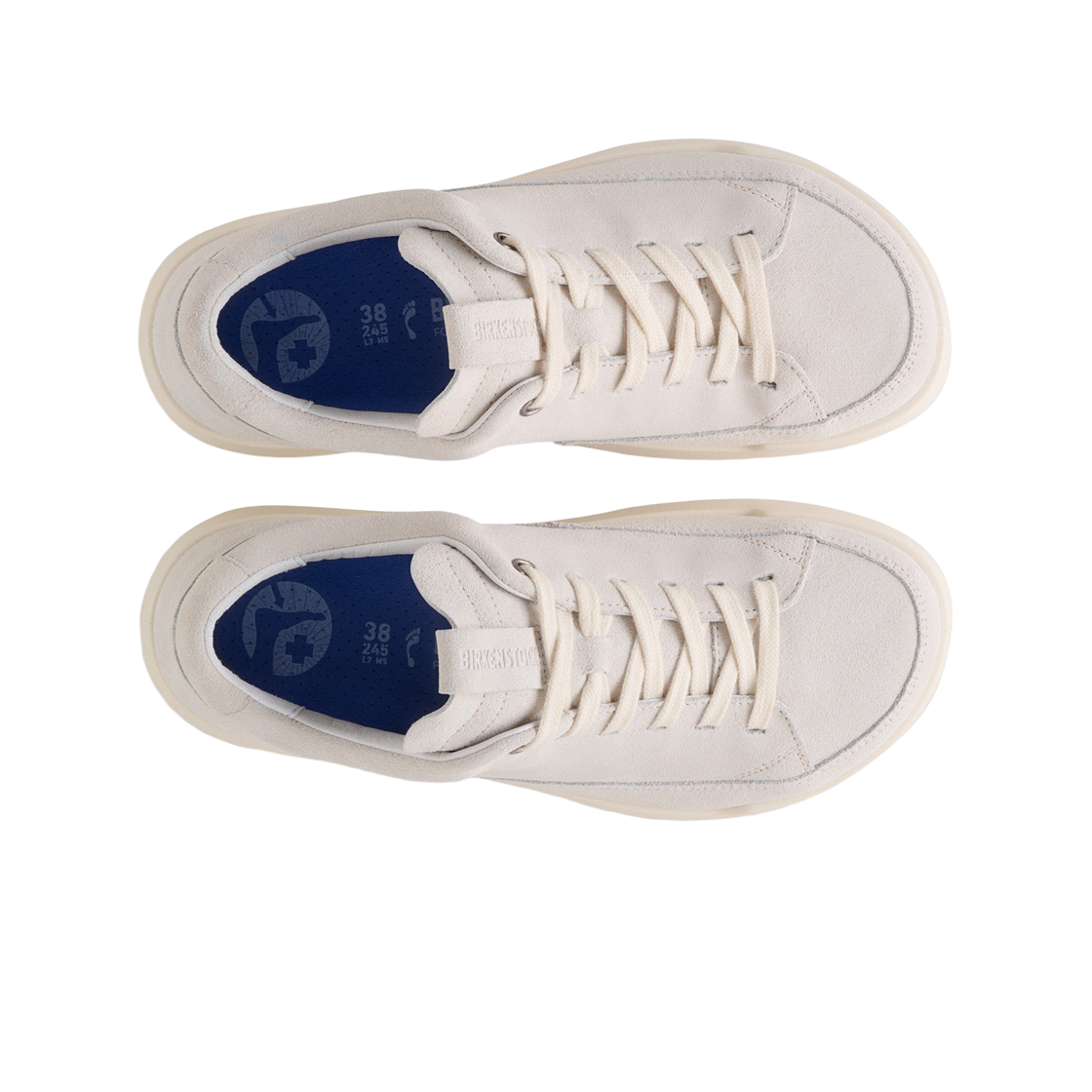 버켄스탁 멜버른 스웨이드 레더 앤티크 화이트 - 레귤러(Birkenstock Melbourne Suede Leather Antique White - Regular) - 2