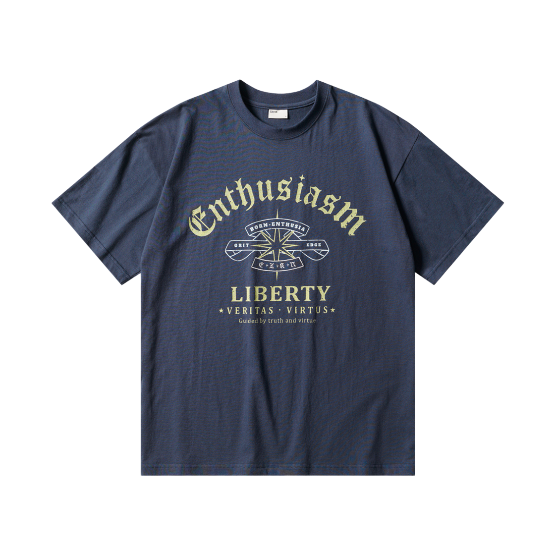SJST6951_navy_29 EZKATON Liberty Short Sleeve Navy SJST6951
