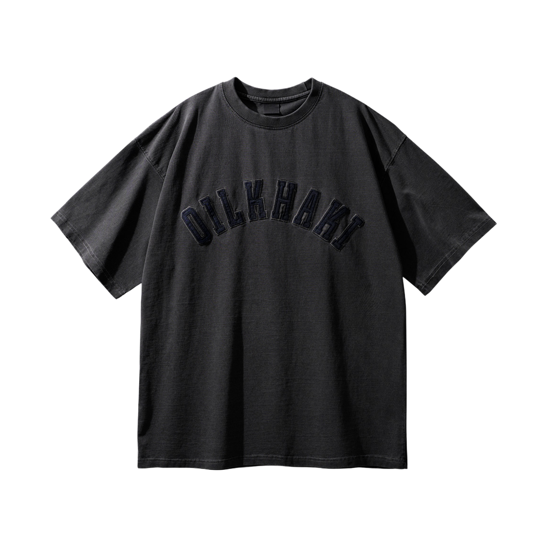 퍼스텝 오일카키 피그먼트 반팔 다크그레이 SMST4634(PERSTEP Oil Khaki Pigment T-Shirt Darkgray SMST4634)