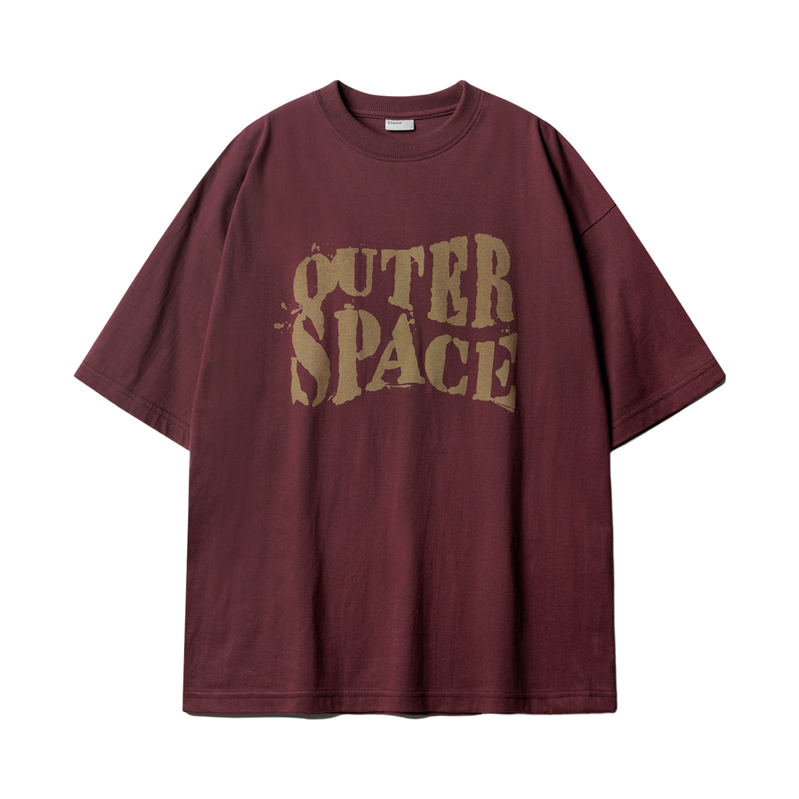 KMST6696_Burgundy_29 EZKATON Space Short Sleeve Burgundy KMST6696