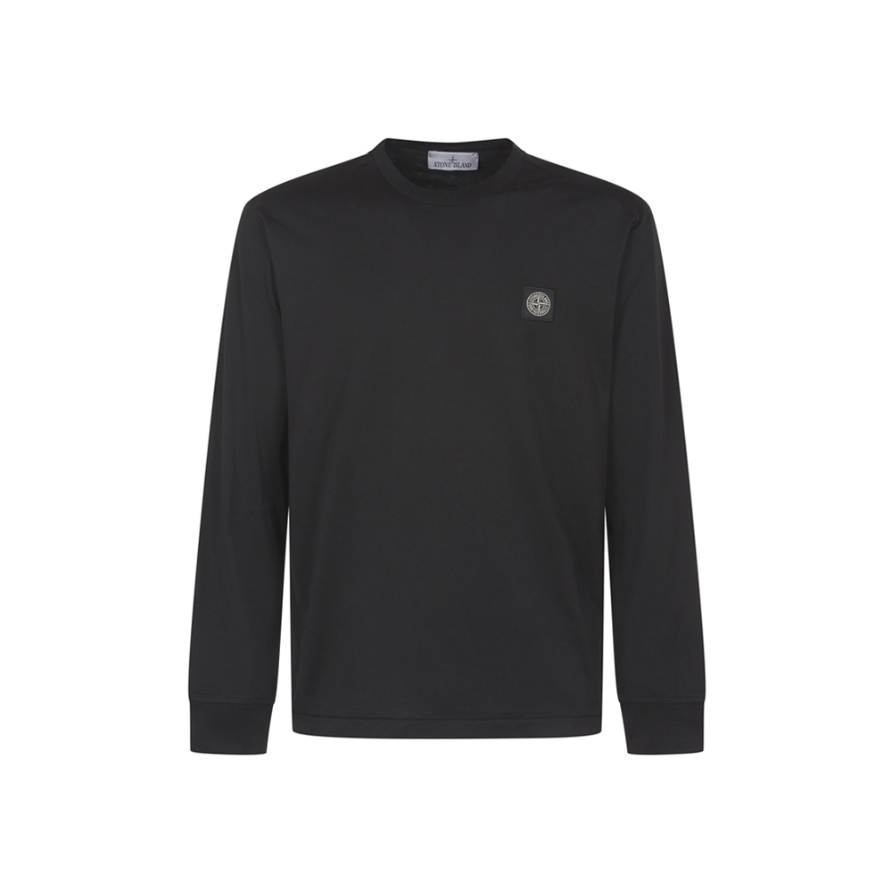 [20% 쿠폰] 스톤 아일랜드 로고 롱슬리브 티셔츠 블랙 - 26SS([20% 쿠폰] Stone Island Logo Long Sleeve T-Shirt Black - 26SS) - 2