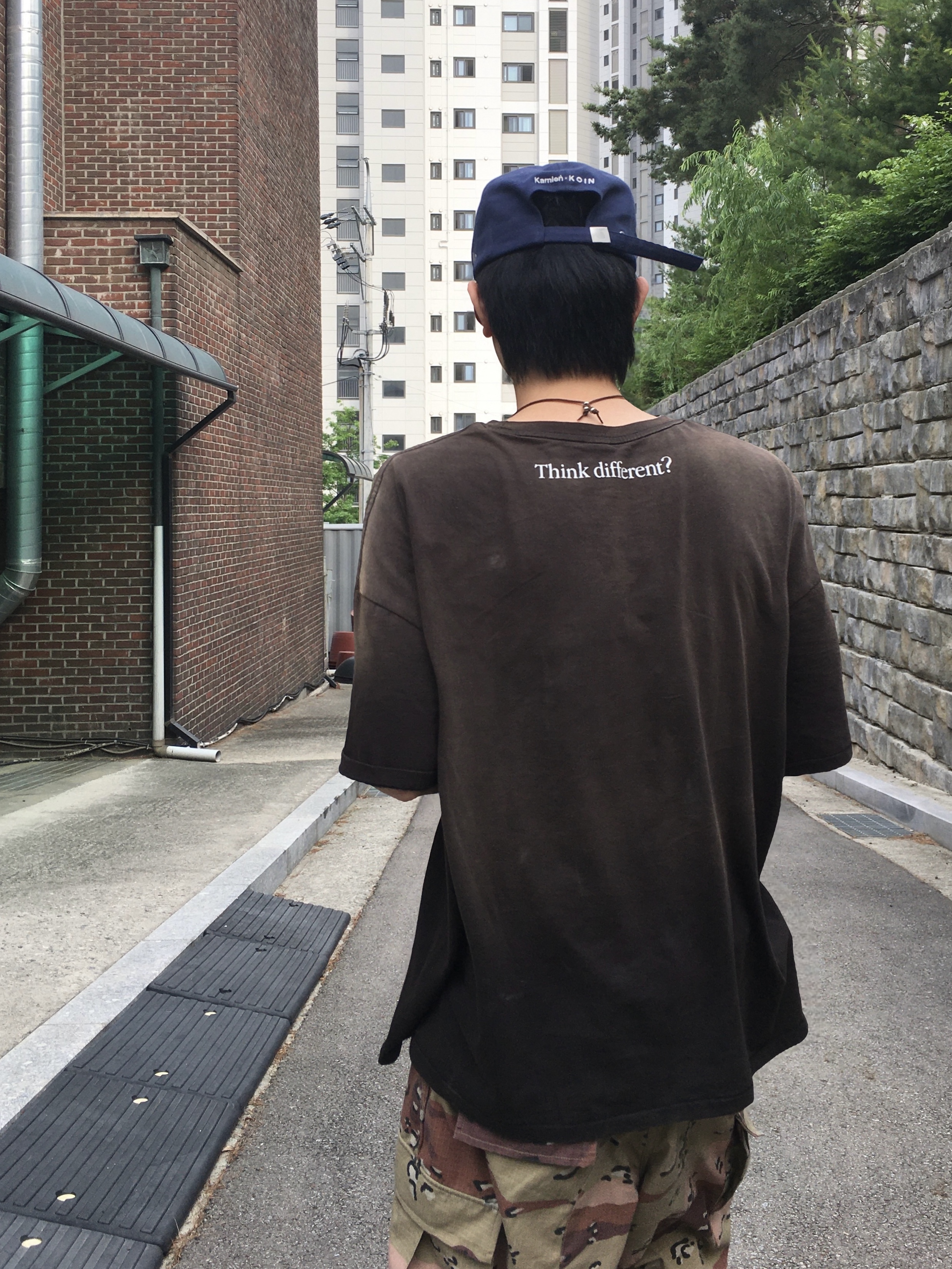 Kamien x Koin Seoul Retro Ball Cap Navy, qualisartifexpereo Scavenger Shorts 착용 스타일 - 5