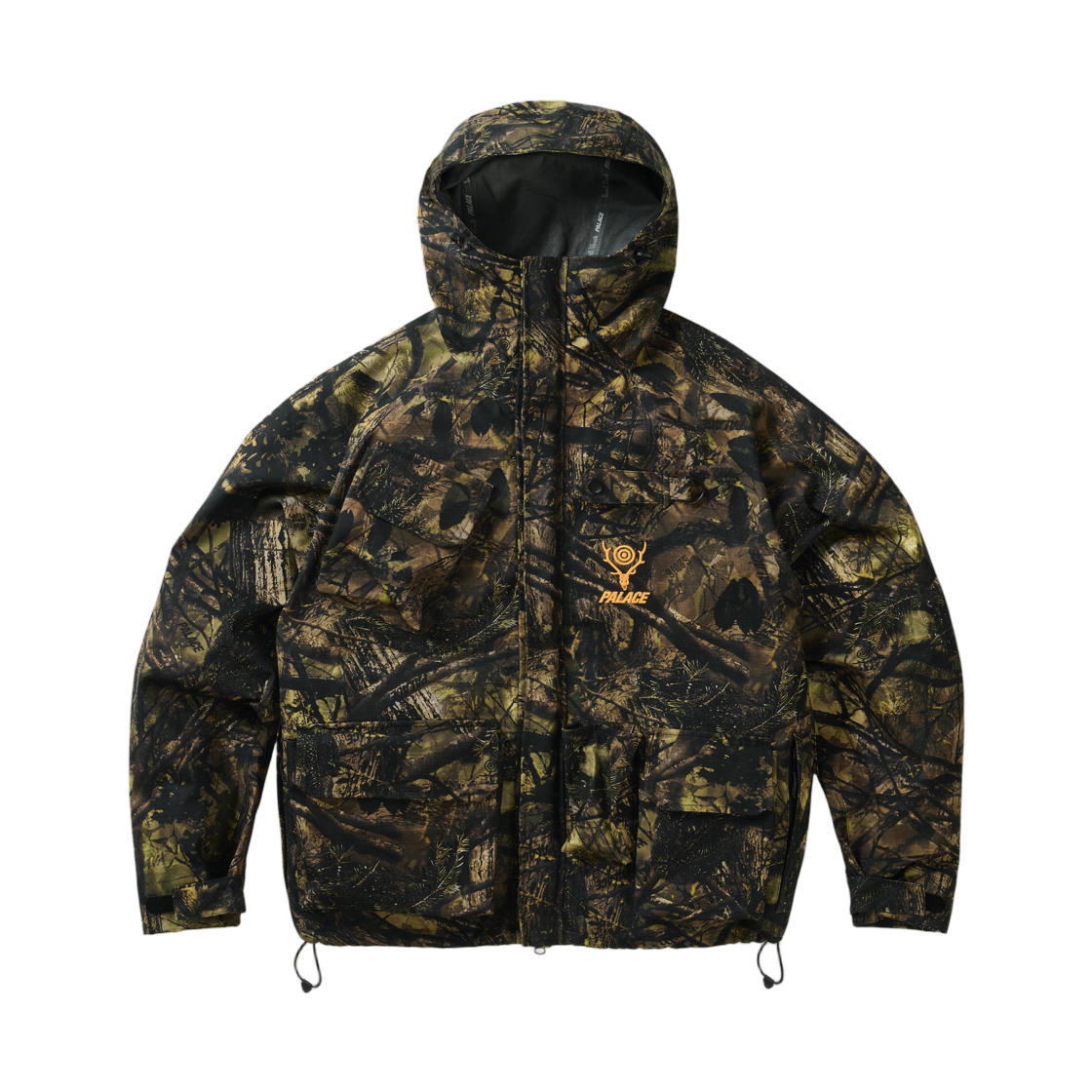 - Palace x South2 West8 River Trek Jacket Olive Camo - 26FW