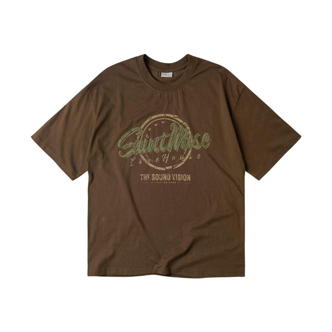 KMST6871_Brown_29 EZKATON Muse Short Sleeve Brown KMST6871